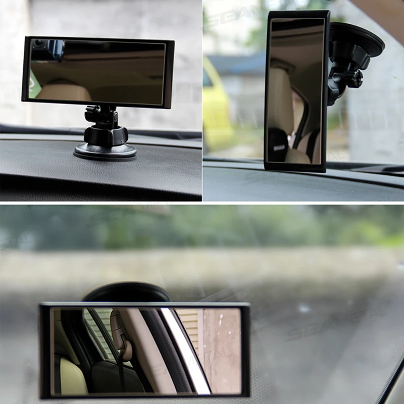 Car Rearview Mirror Car Baby Mirror Suction Cup Baby Mirror Universal Front Windshield Suction Cup Rear View Mirror for Baby Kids Monitor Dashboard Assist Mirrors