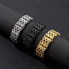 HAOYI 5mm/23mm Geometric Connection Men's Bracelet Jewelry Party Gift Charming Men's Bracelet Gold and Silver Color 4