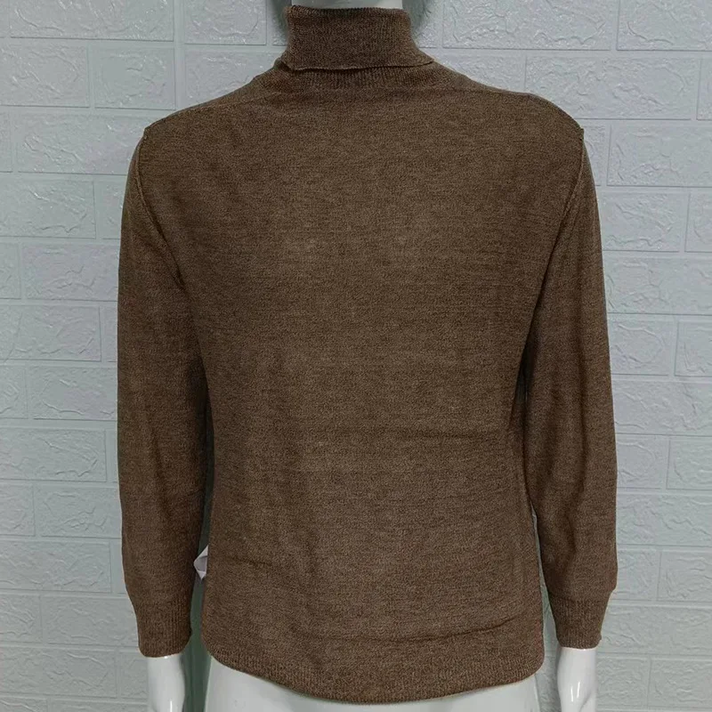 Men's Knitwear 2023 Autumn And Winter New Turtleneck Knitwear Slim-Fit Pullover Base Sweater