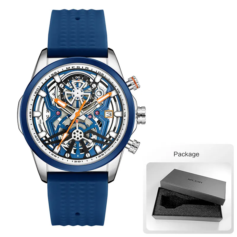 Silver blue box