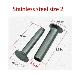 10 Sets Kitchen Knife Handle Rivet Clamping Screws for DIY Knife and Tableware Fixing (10sets size 2)