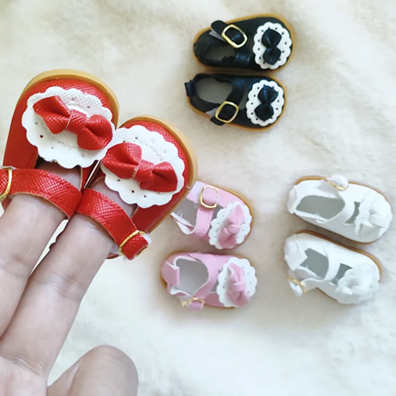 Miniature Leather Doll Shoes - Elegant Accessories
