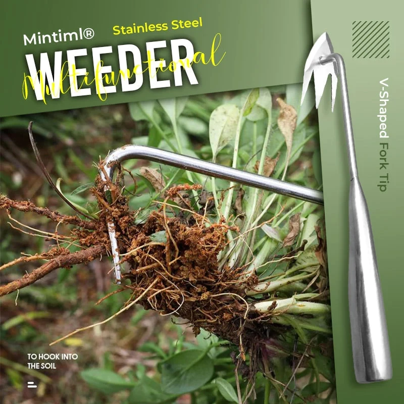 

Outdoor Weeder Portable Manual Garden Lawn Remover Long Handled Stainless Steel Stand Up Weed Puller Lightweight Garden Tools