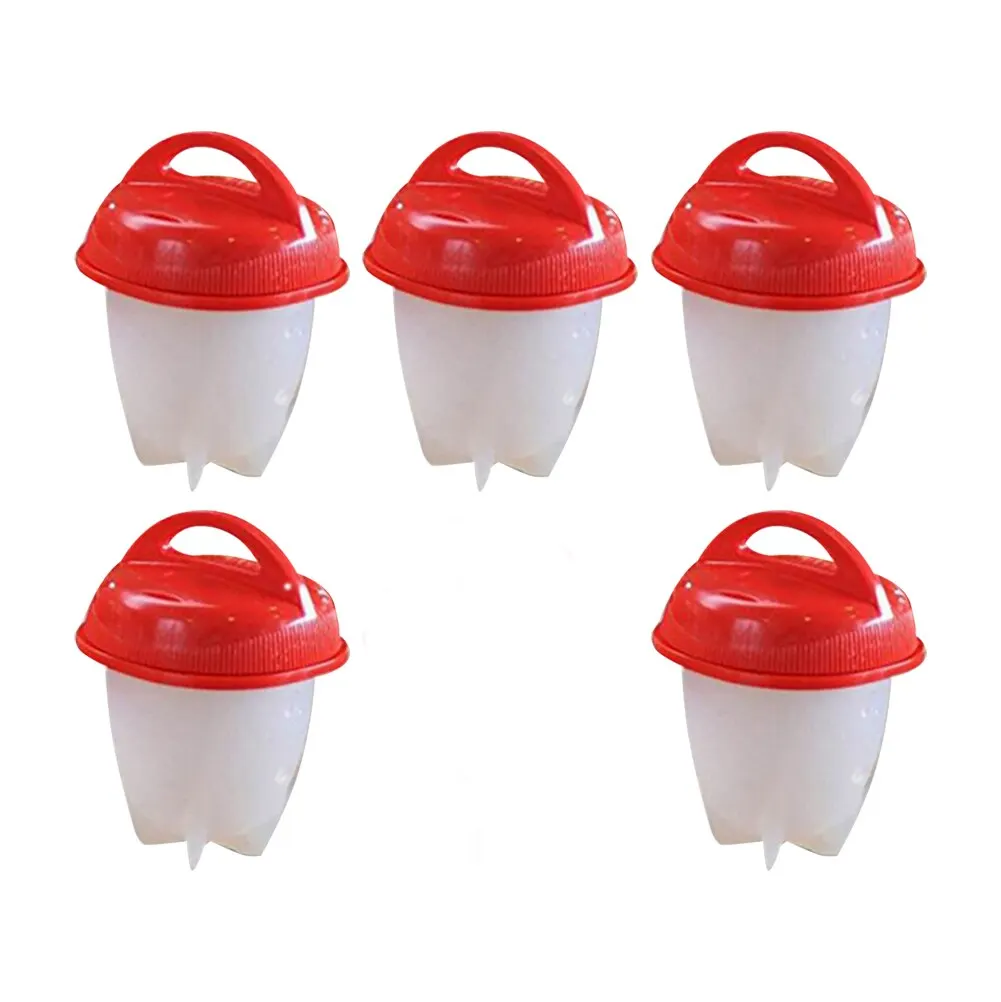 Egg Boiler Mold Cup Egg Cooker Silicone Egg Poacher Egg Poacher 6-1Pc/Set Egg Poachers Cooker Silicone Non-Stick Egg Boiler Cookers Pack Boiled Eggs Mold Cups Steamer Kitchen Gadgets Tools