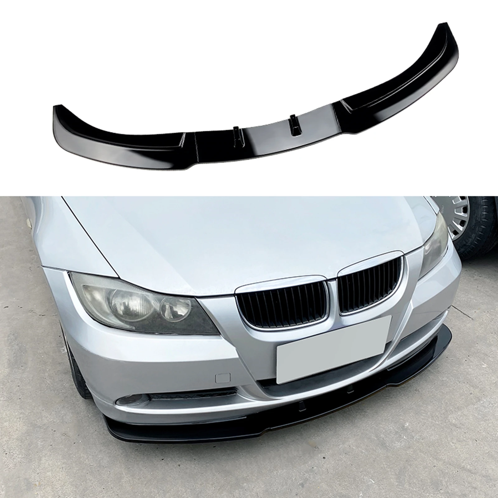 

Car Front Bumper Lower Spoiler Lip Flare Splitter Blade For BMW 3 Series E90 E91 320i 330i 2005 2006 2007 2008