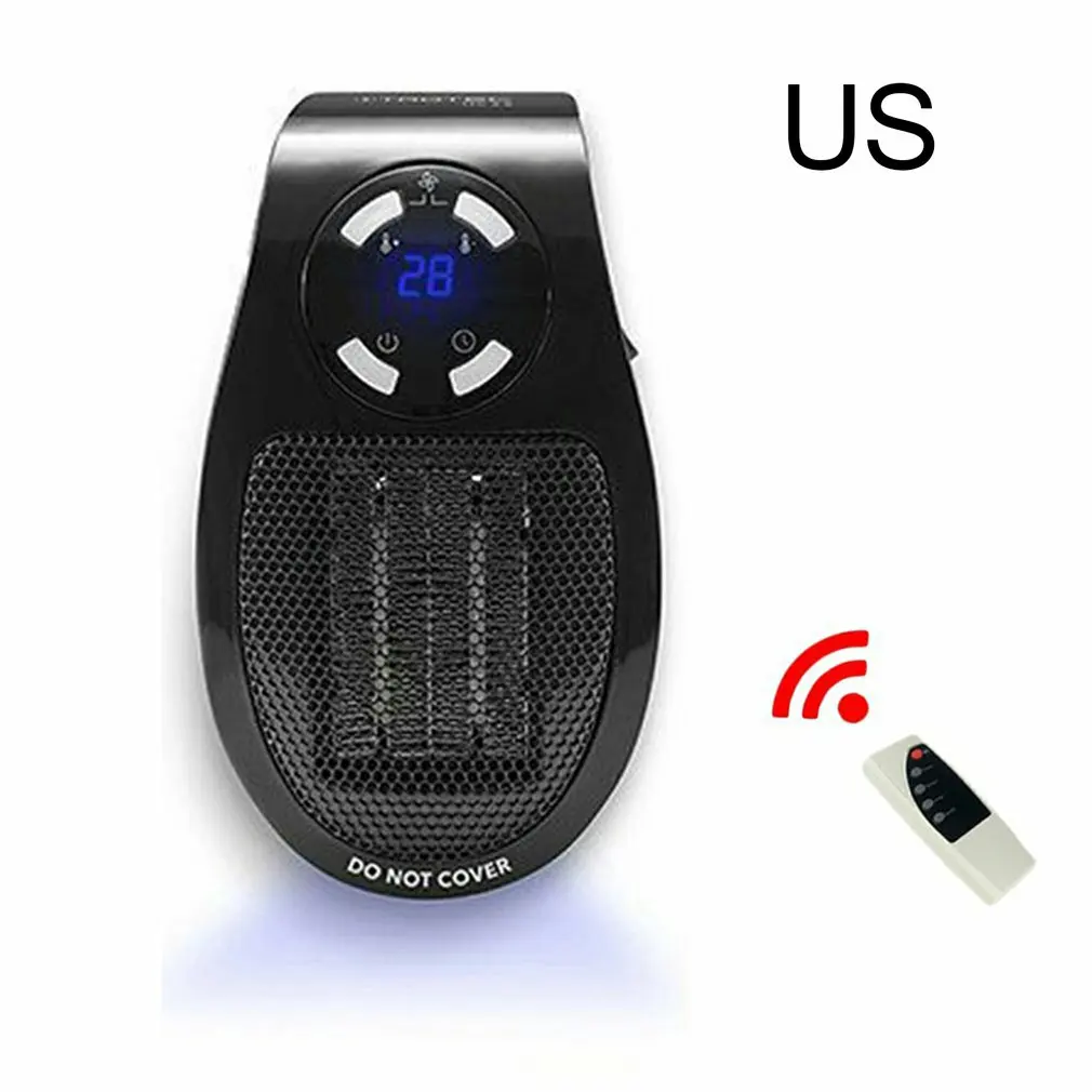 Portable Mini Electric Heater Plug In Wall Heater Room Heating Stove  Household Radiator Remote Warmer Machine 500w Device Fan - Fireplaces -  AliExpress