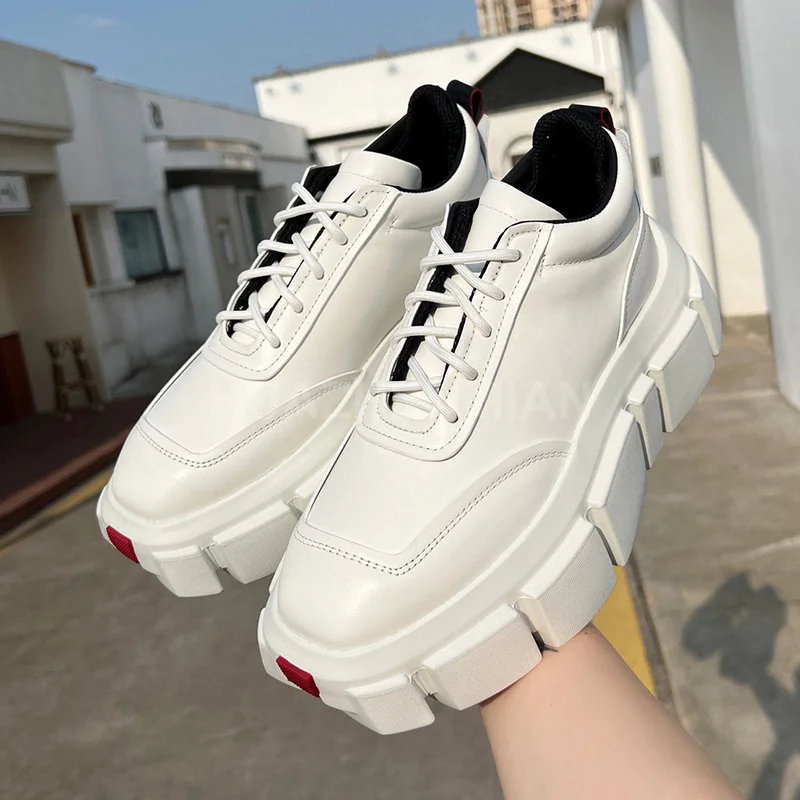 

Female Height Increasing Flat Spring Autumn New Solid Colors Material Square Toe Cap Neutral Shoes Senior Versatile Loafers