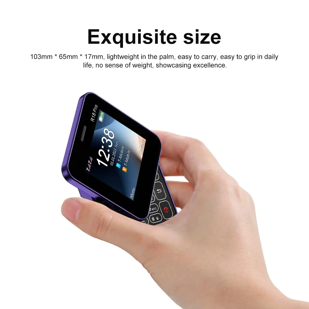 SERVO R18 PRO 2.4" Slide Feature Mobile Phone Speed Dial Magic Voice Flashlight FM Radio Dual SIM Card Rotating Screen Cellphone