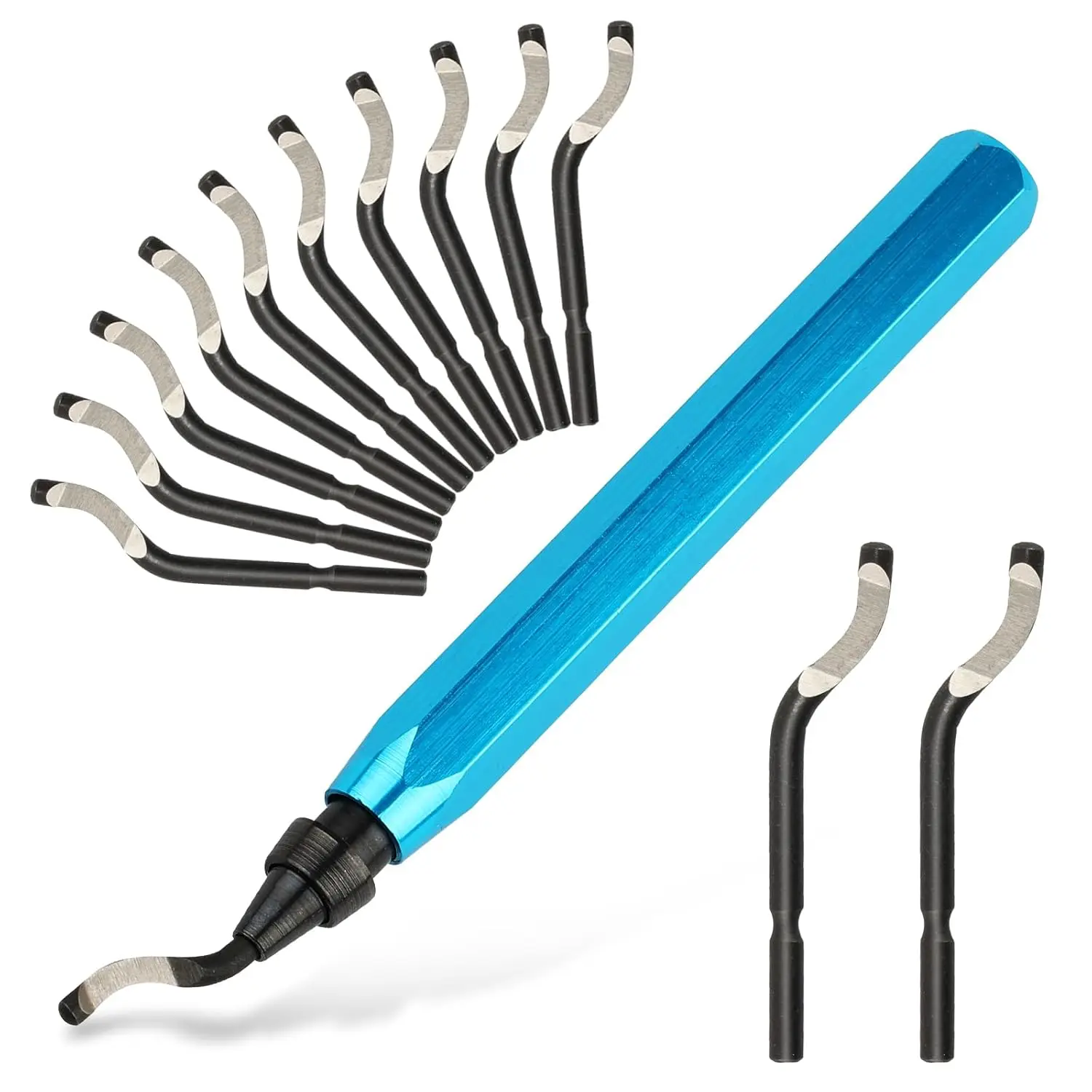 Deburring Tool with 12 High Speed Steel Blades, Deburring Tool 3D Printing, Deburring Tool for Metal,Plastic, 3D Printed Edges - 1