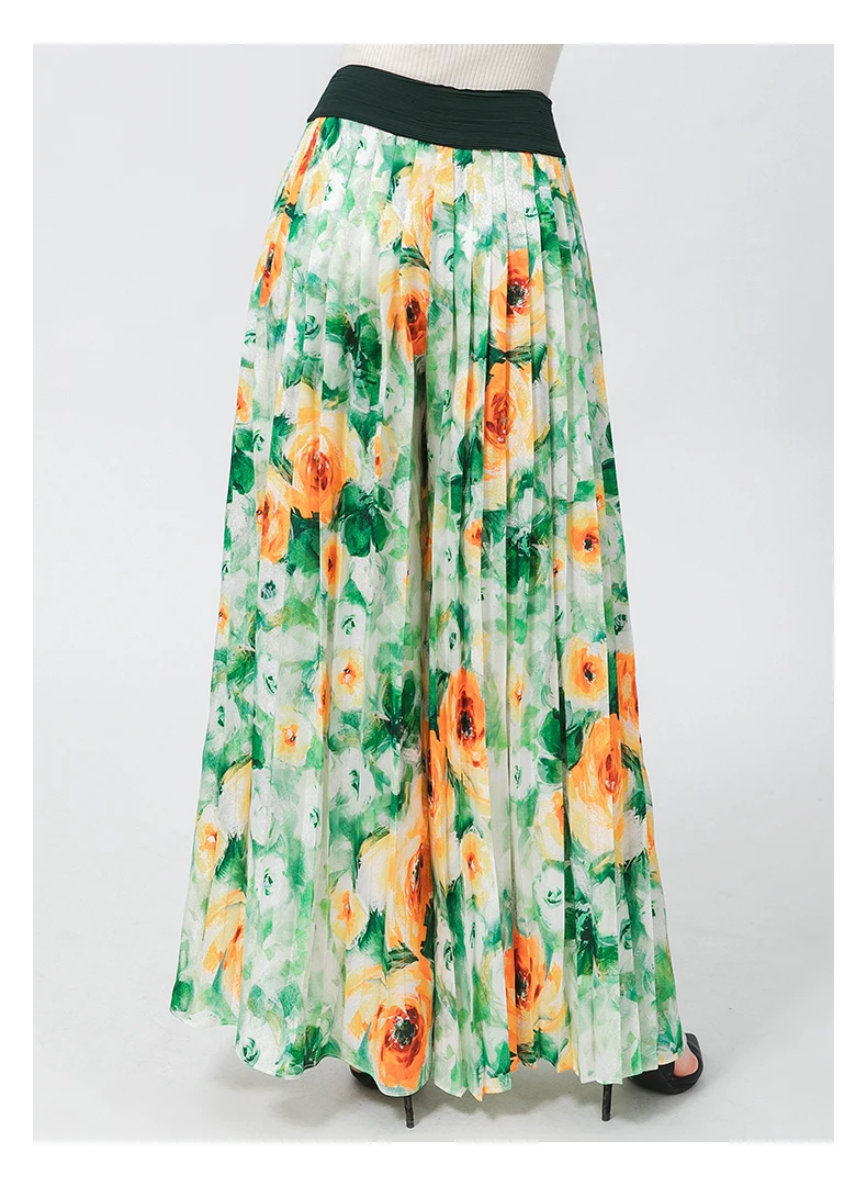 Рисунок 2 - Шелковые жаккардовые сафлорные зеленые брюки