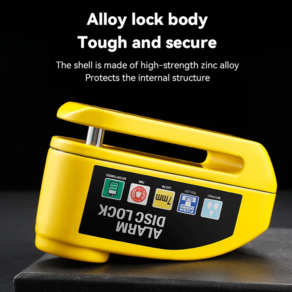 Waterproof Zinc Alloy Bike Disc Brake Lock