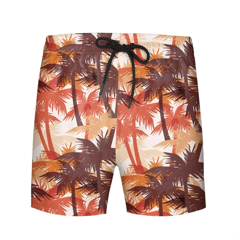 

New Men's Swimming Shorts Coconut Tree 3d Surfing Board Short Kid Beach Shorts Men Trunk Masculina Swim Trunks Sportwear Clothes