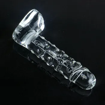 Transparent Glass Dildo G-Spot Stimulation Masturbation Penis Expander Anal Plug Dilator ButtPlug Erotic Anal Sex Toy For Couple 6