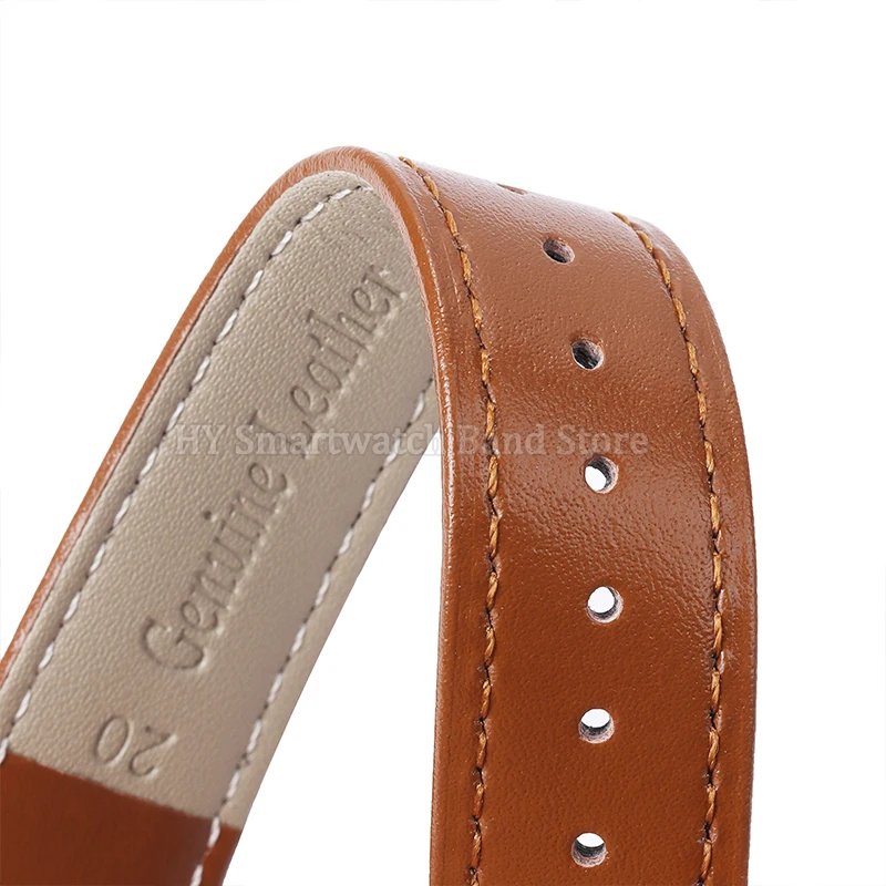 Universal Waterproof Leather Watch Strap – Elegant Wristband