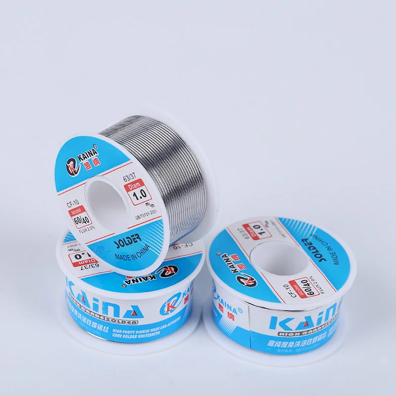 Solder Wire 50G/100G CF-10 60/40 Tin 0.5/0.6/0.8/1.0/1.2/1.5/2.0mm Roll Clean Rosin Welding Core Flux Reel Tube