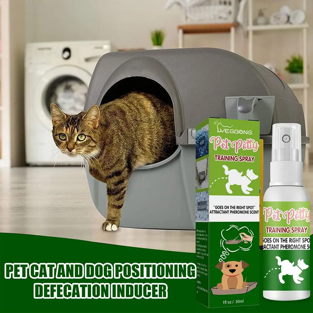 

Pet Toilet Training Spray Inducer Dog Poops Cat Pee Location Spray Stool Training Defecation Indoor Potty Positioning Puppy A6M0