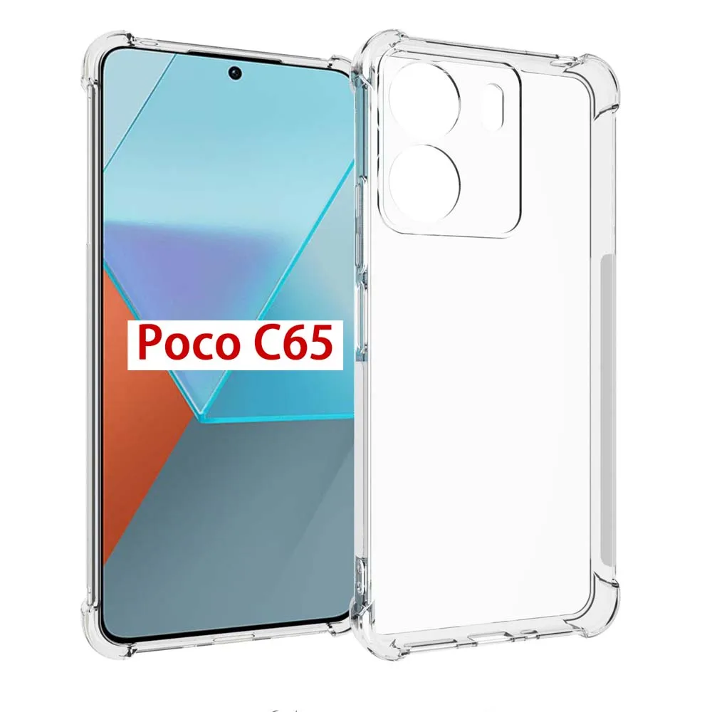 Custodie Trasparenti Antiurto Per Xiaomi Poco C65 Cover Air Buffer Anti Drop Phone Bumper