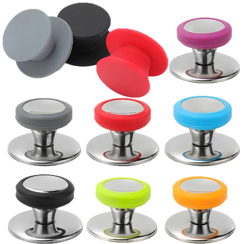 

1Pcs Silicone Pot Handle Lid Knob Silicone Universal Pot Lid Cover Knob Handle Kitchen Cookware Lid Replacement --Fast Delivery