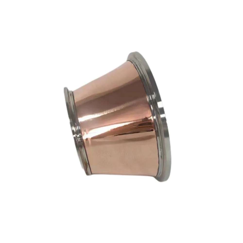 Distillation, Moonshine still, Clamp 6" x 4" Copper Reducer , Red Copper