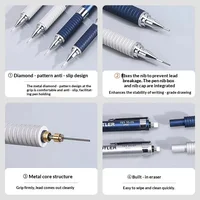STAEDTLER 925 Professional Drawing Metal Mechanical Pencil,Low‑Center‑Gravity Metal Pen Body,0.3/0.5/0.7/0.9/1.3/2.0 Stationery 6