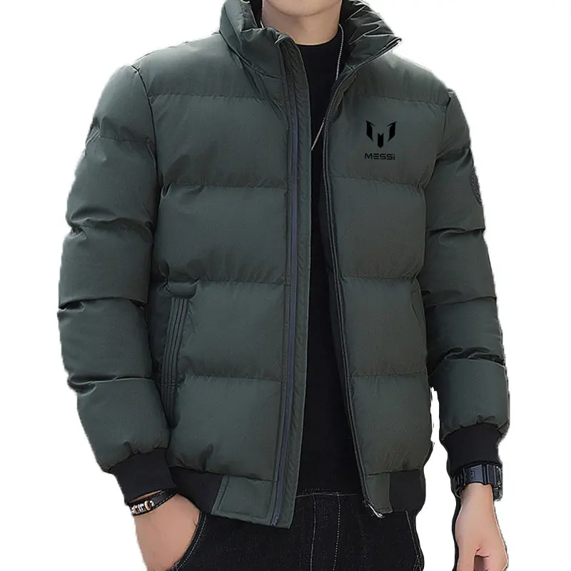 Mens Down Jacket Business Fashion Winter Cotton Parker Windproof Thick Warm