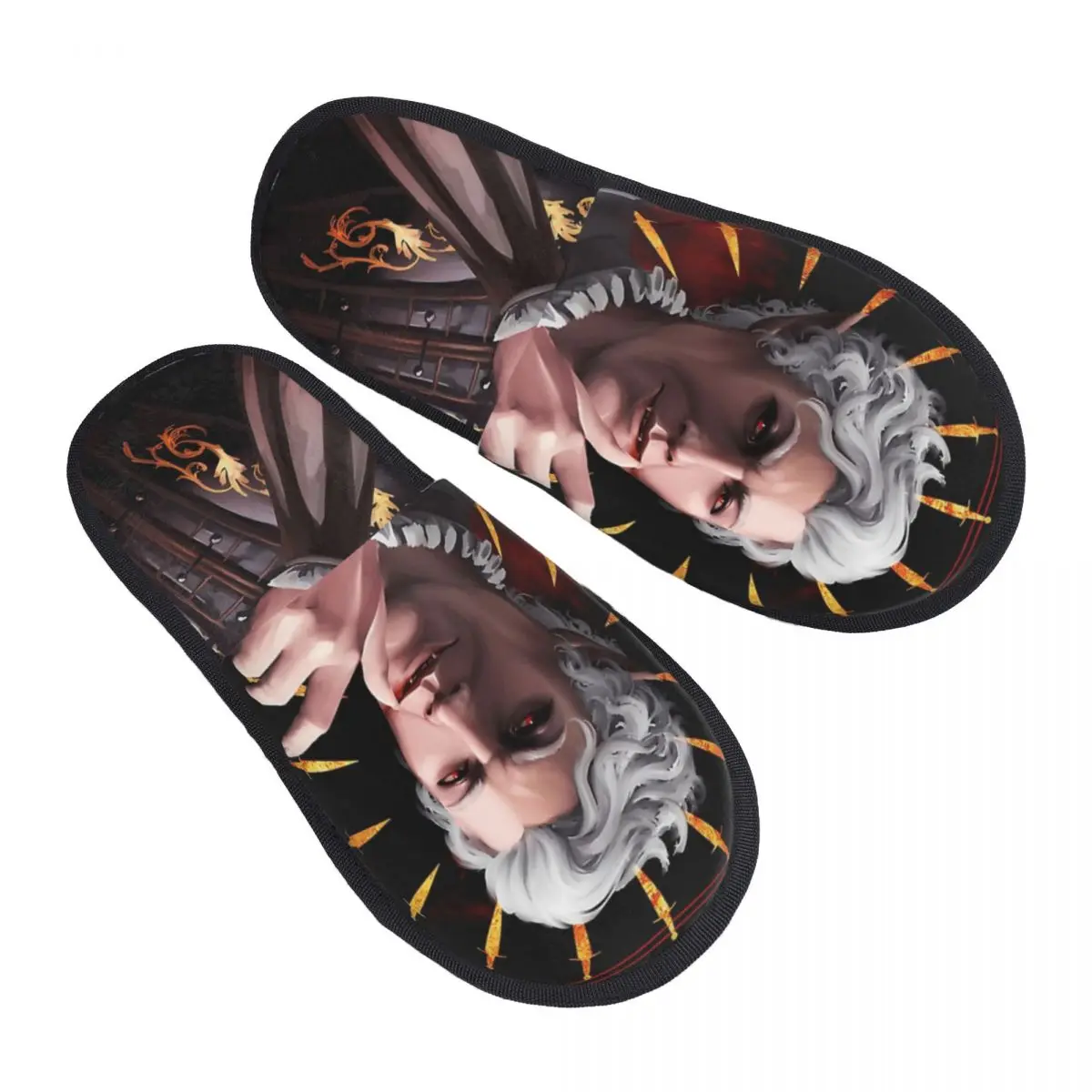 

Astarion Baldur's Gate Game House Slippers Non-skid Cozy Household Fur Slippers Slides Indoor