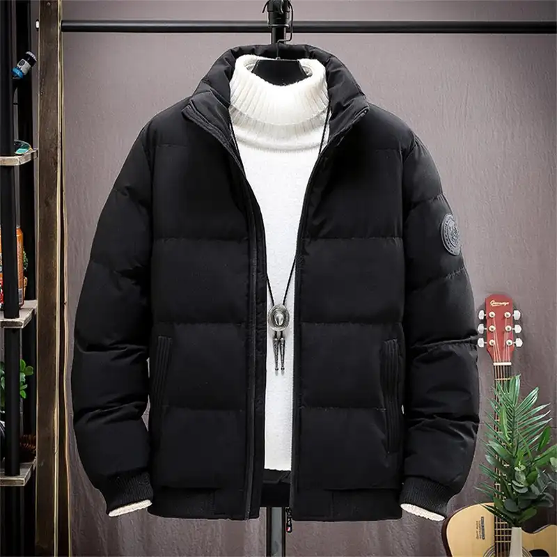 Essential basics Mens Winter Jackets Blank 2026 New Warm Parkas Puffer Bomber Jacket Down Coats Fashion Clothes Men Down Jackets - Image 6