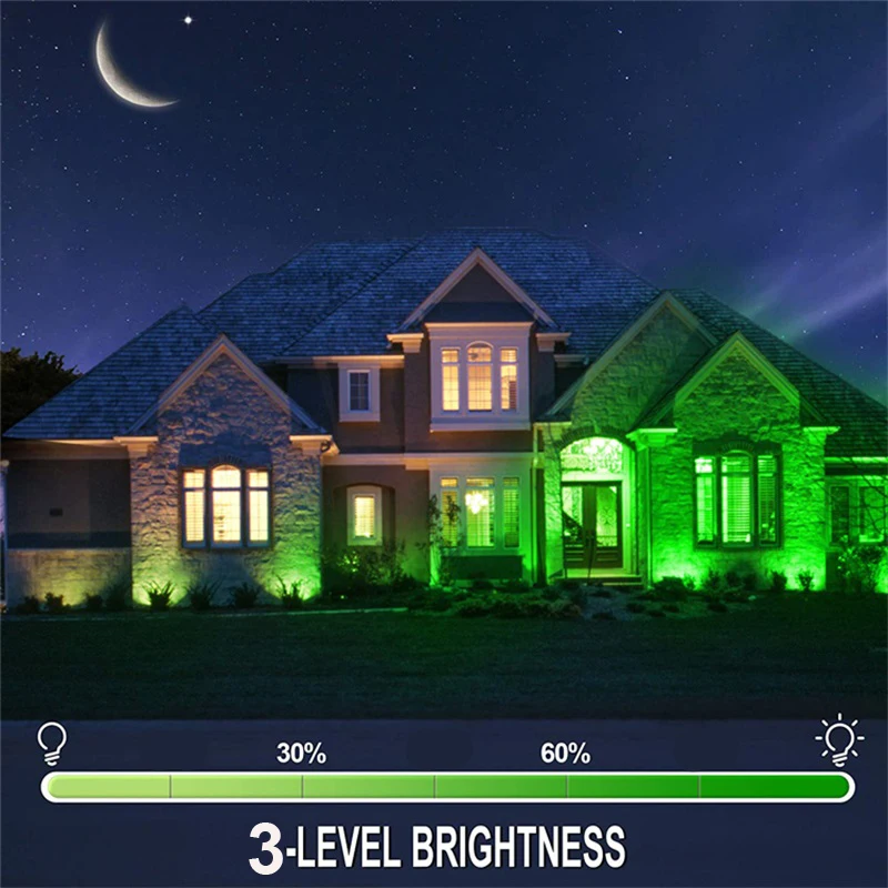 Lawn Lamp LED RGB Warm White Landscape Lighting 6W Waterproof Garden Pathway Yard Tree Outdoor Spotlight with Remote Control Garden Lighting