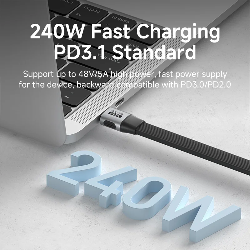 Hagibis Short USB C to USB C Full Function Cable USB4 V2 Date Cable 80Gbps 8K PD 240W Cord for Thunderbolt 4/5 iPhone Laptop SSD