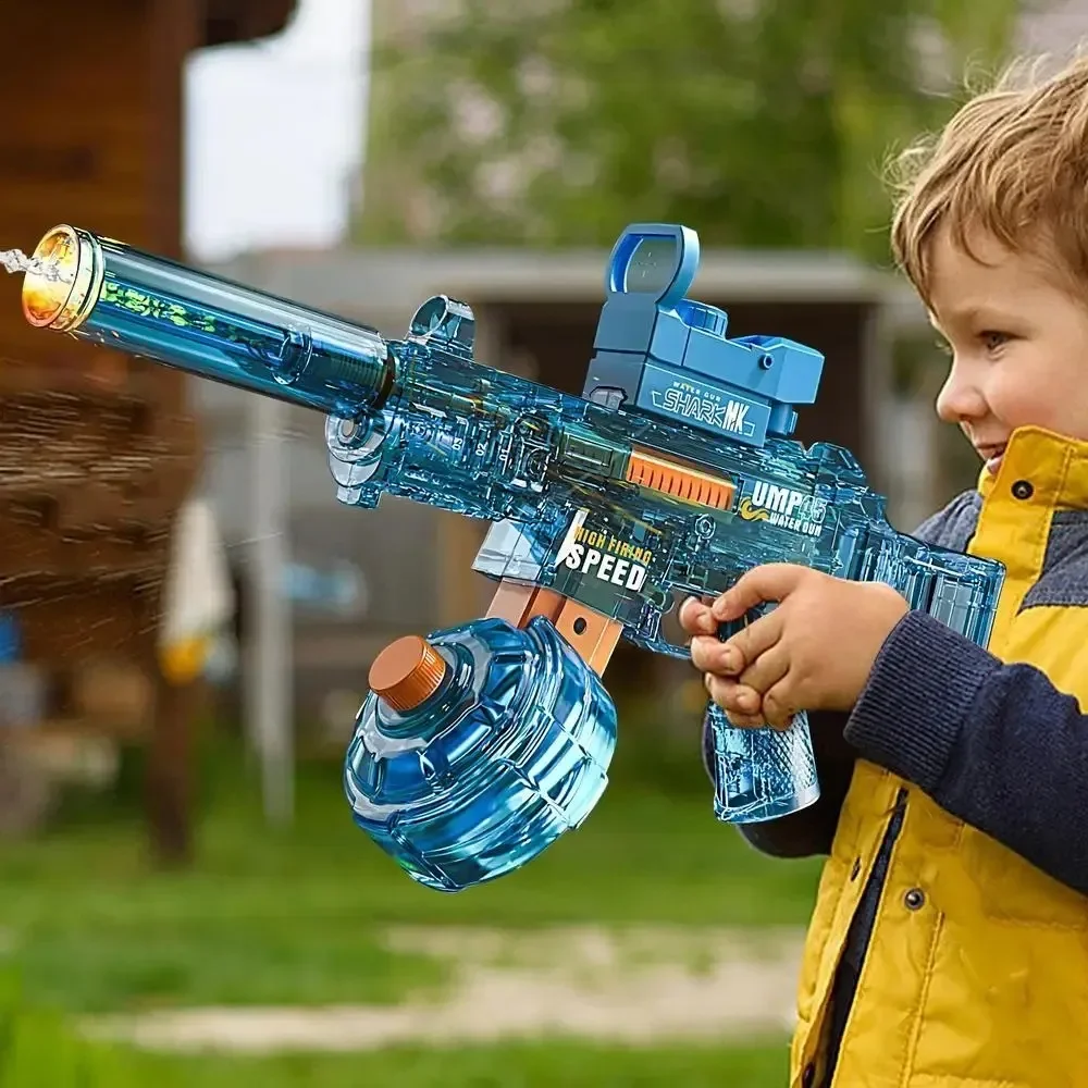 Elektryczny pistolet na wodę z efektem płomienia do zabawy w basenie_voghion.com