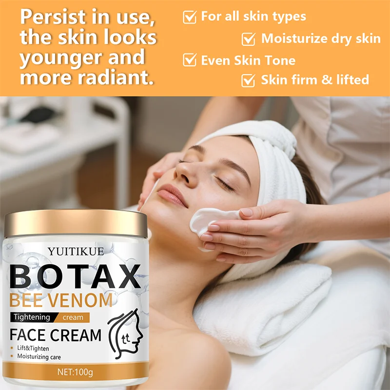 YUITIKUE Bee Venom Firming and Moisturizing Cream - Lifting Skin Firming Skincare Cream, Anti-Aging Moisturizing Care