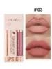 HANDAIYAN Lip Liner Lipgloss Set Matte Liquid Lipstick Long-Lasting Non-Stick Cup Not Fade Waterproof Nude Cosmetics 6