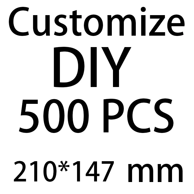 

500 Pieces 210*147mm DIY Waterproof Temporary Tattoo Sticker Customize Wholesale Body Art for Men Women Without Opp Package