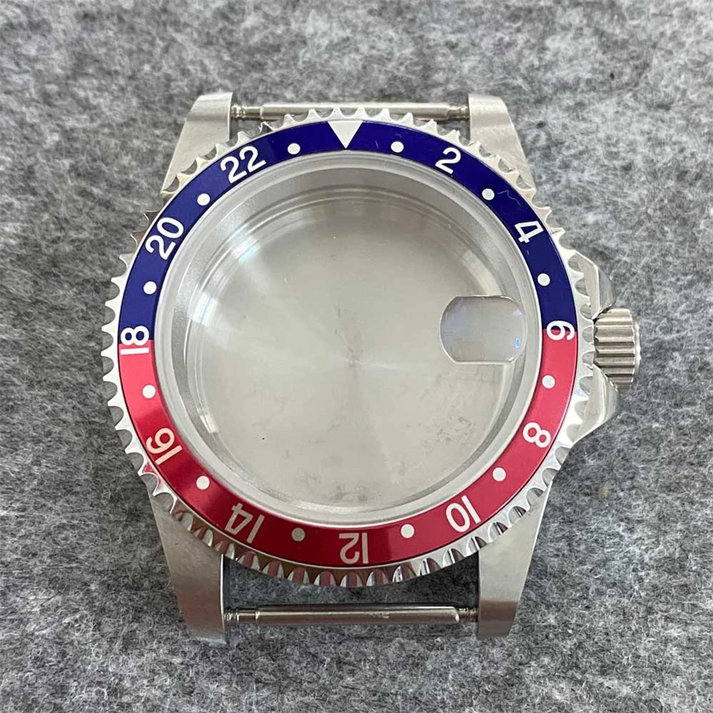 120-Clicks Unidirectional Bezel Retro Sapphire Mirror Watch Case 39.5mm Stainless Steel Antique Case for NH35 NH36 NH34 Movement