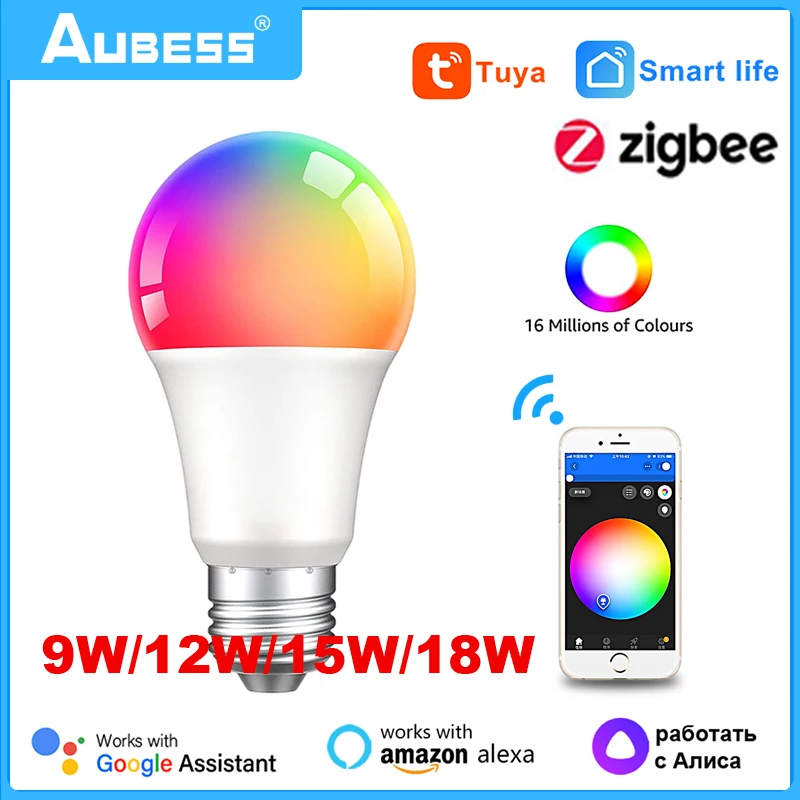 Bombilla Zigbee voz RGBCW