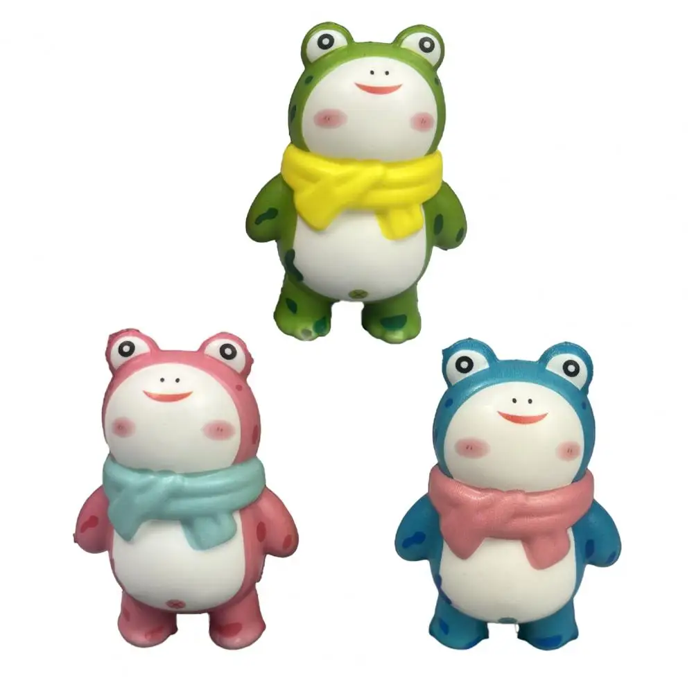 

Anxiety Relief Frog Toy Frog Squishes Toy Slow Rebound Scarf Frog Squish Toy Flexible Stress Relief Funny Cute Fidget for Kids