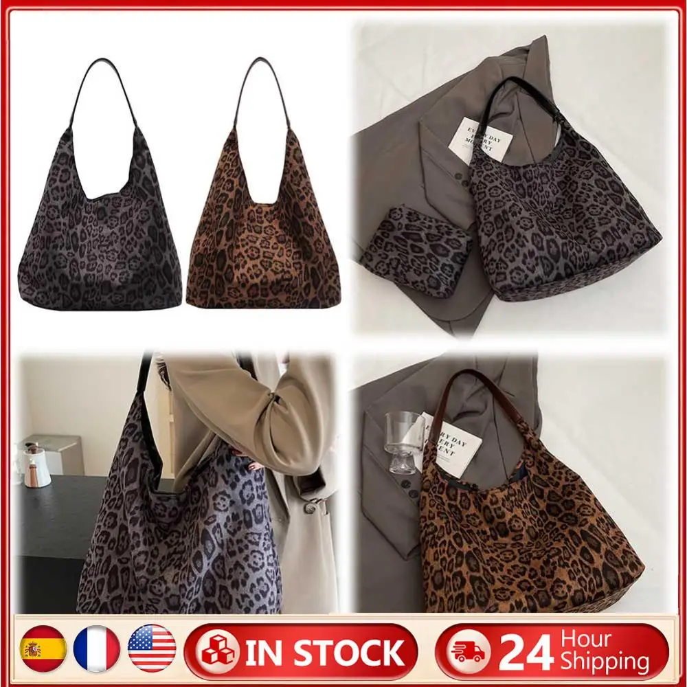 Suede Large Tote Bag Magnetic Closure Shoulder Purse Handbag