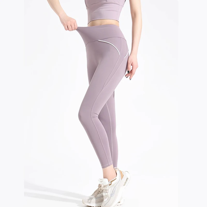 MaxRunPro Women's Yoga Pants Plus Size Tights Color Clash High Waisted Lifts Hip Tummy Control High Elastic Fitness Gym Leggings