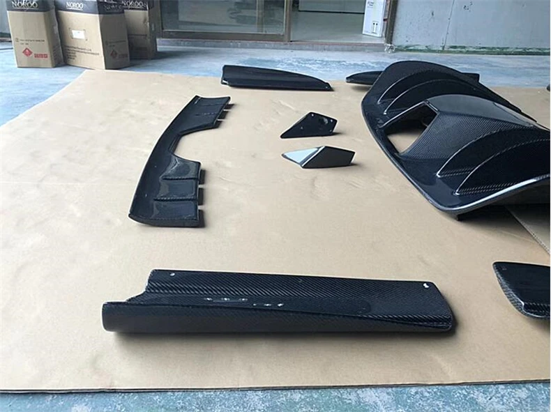 For Ferrari 430 REAL Carbon Fiber Front Lip Splitters Rear Diffuser Bumper Body Side Skirt Kit Spoiler High Quality Accessories - - Racext 25
