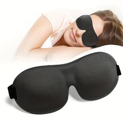 Ultra - Soft 3D Contoured Sleep Mask - 100% Light Blocking Eye Cover (1pc)