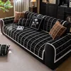 2024 Winter Slipcover Funda Sofa Mats housses de canapé Living Home Non-slip Scottish Plaid Sofa Cushion Couch Sofa Covers 4