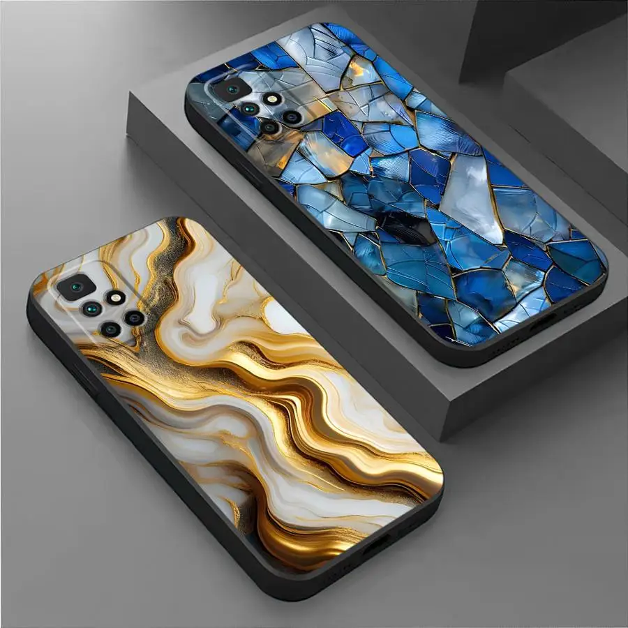 Elegant Marble Design Soft Cover - Fashionable Phone Case
