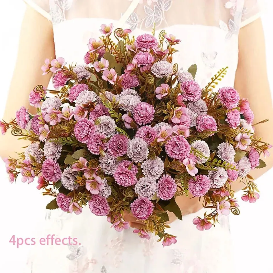 Description Picture 4 of itemArtificial Flower Home Decoration Rose Flower Decoration Bedroom Plant Artificial Flower Fake Flower Wedding Decoration Gift