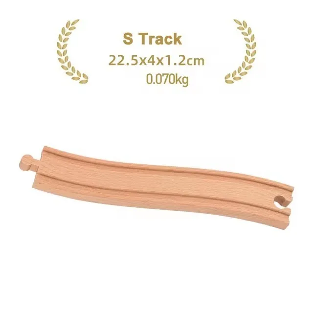 Premium Beech Wood Railway Train Track Accessories for Children’s Educational Play