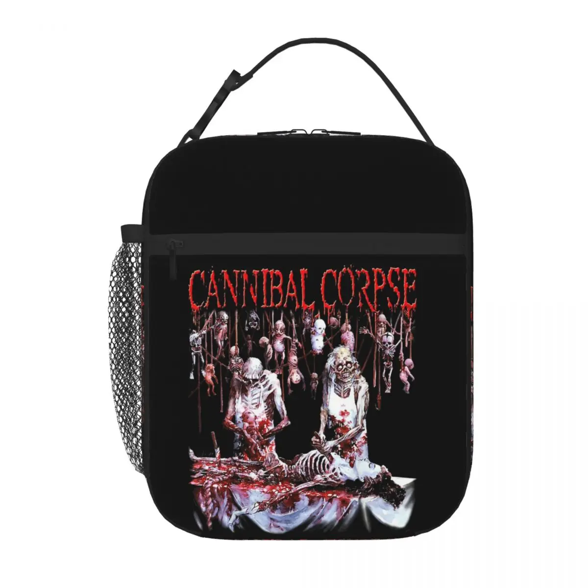 

Cannibal Corpse Official Merchandise Butchered At Birth Lunch Bags Insulated Bento Box Picnic Bags Cooler Thermal Bag for Woman