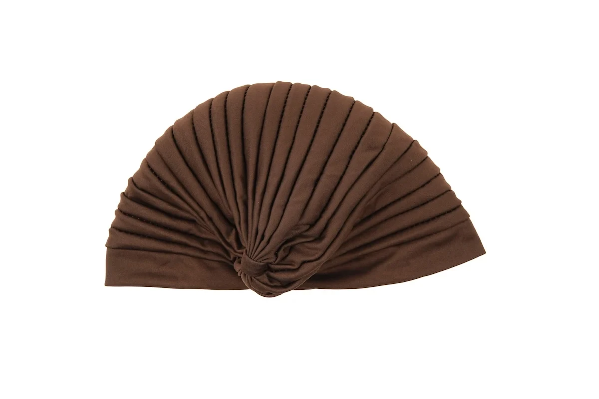 Braid Wig Headband Braided Headband Wigs for Black Women Synthetic Wigs With Turban Hat Box Braiding Hair Brown Knotless