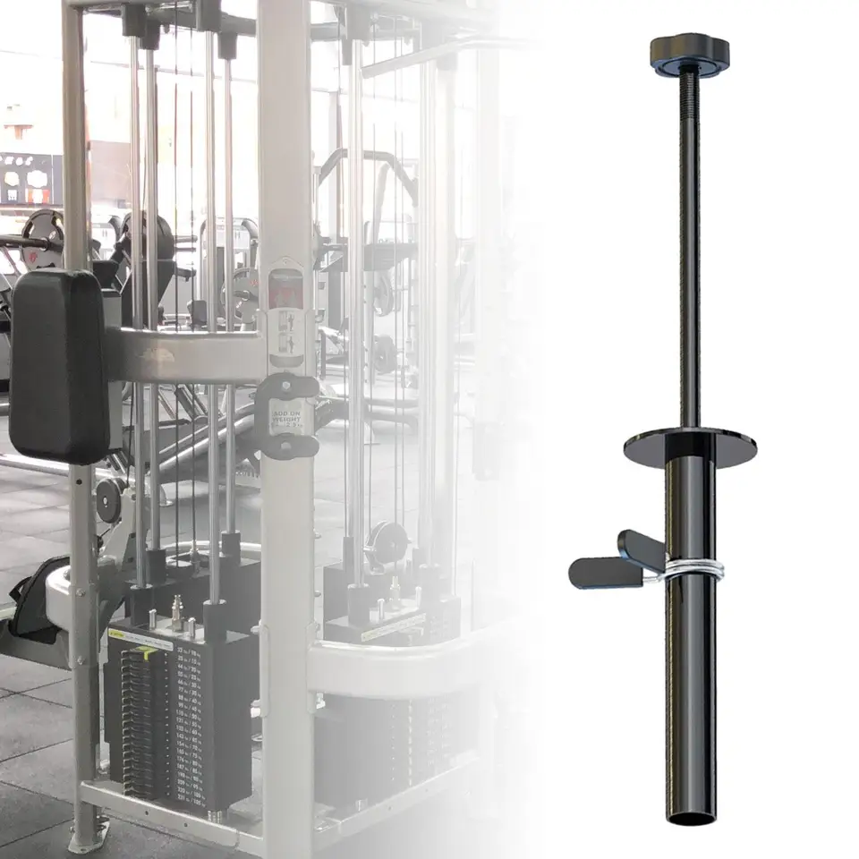 Perno Portapesi Universale In Acciaio Per Palestra - Estensore Per Macchina Pesi, Accessorio Fitness Per Aggiungere Carico - 4
