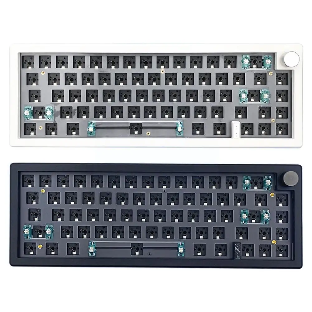 

GMK67 Mechanical Keyboard RGB Backlit USB Bluetooth Mechanical Hot No Wireless Keyboard Swappable Switch 3 Modes 2.4G F3R3