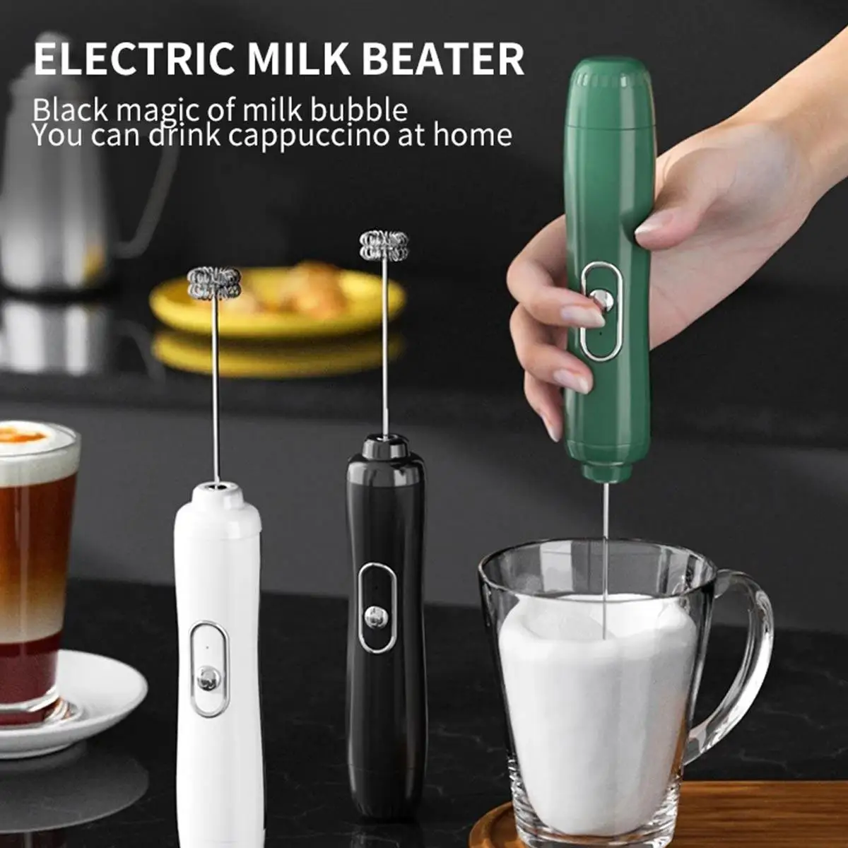 Milk Frother Handheld Mini Milk Frother Rechargeable Automatic Drink Mixer  Whisk Drink Mixer For Coffee Mini Foamer For - AliExpress