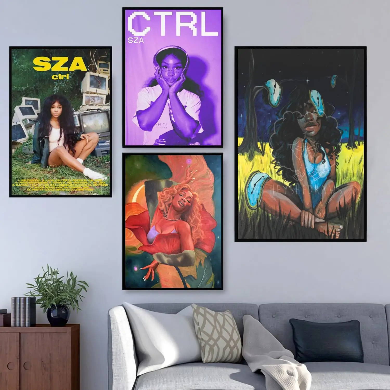 

SZA singer 24x36 Poster Decorative Painting Canvas Wall Art Living Room Posters Bedroom Painting